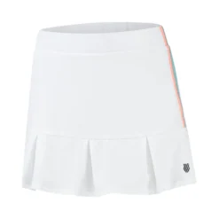 K-Swiss Tac Hypercourt Pleated Badminton Skirt 3 - White