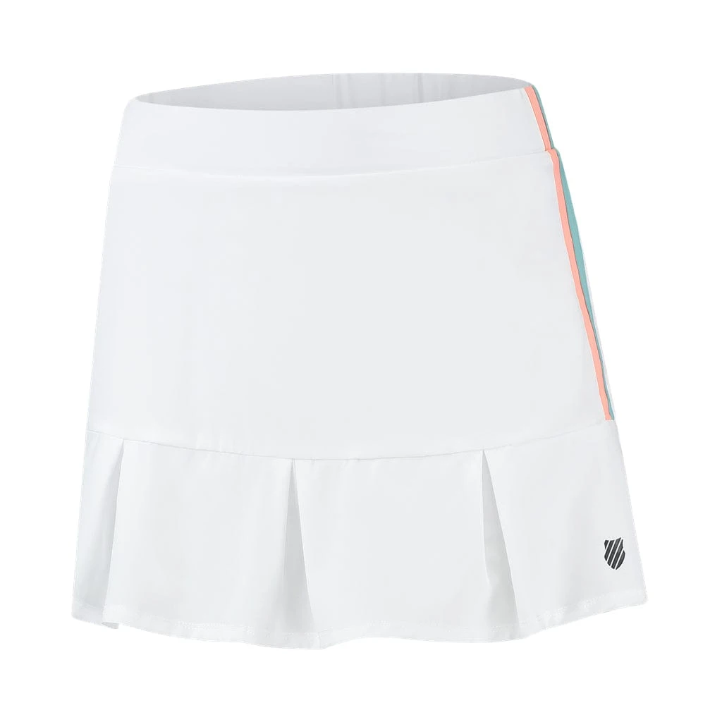 K-Swiss Tac Hypercourt Pleated Badminton Skirt 3 - White
