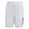Adidas Club 3 Stripe 7" Mens Badminton Shorts - White
