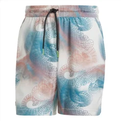 Adidas Mens Printed Aeroready Ergo Pro Badminton Shorts - White