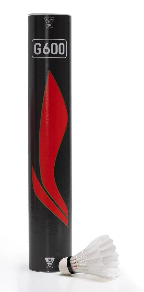 Li-Ning G600 Feather Shuttles / Shuttlecocks - Set Of 12