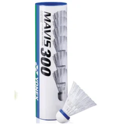 Yonex Mavis 300 Badminton Nylon Shuttles / Shuttlecocks White - Set Of 6