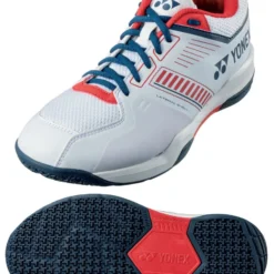 Yonex Power Cushion Strider Flow Mens Wide Badminton Shoes - White / Red