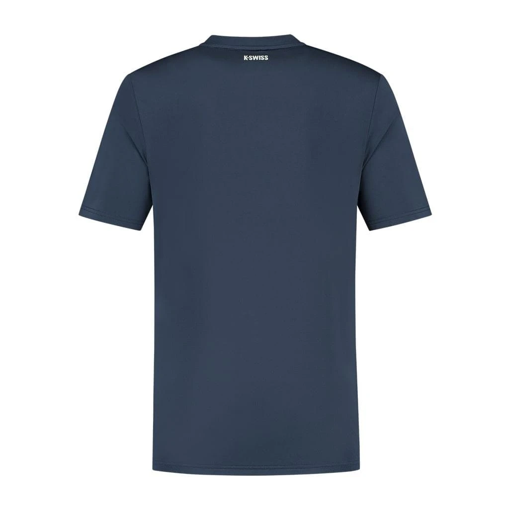 K-Swiss Hypercourt Basic Crew Mens Badminton T-Shirt - Peacoat - Image 2