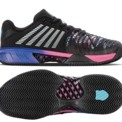K-Swiss Express Light 3 HB Mens Badminton Shoes - Black / Blue / Pink