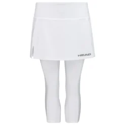 HEAD Womens Club 3/4 Tights Badminton Skort - White