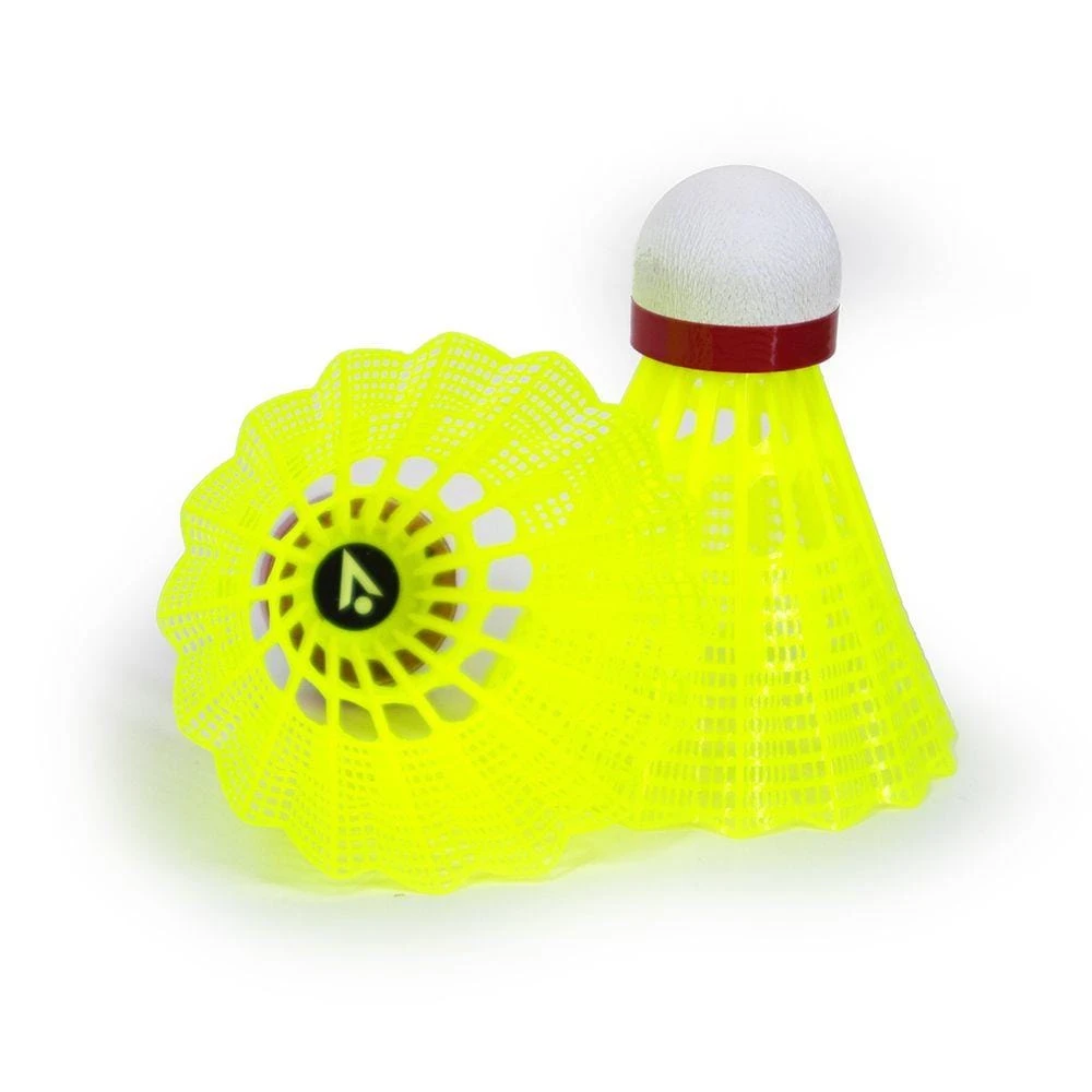 Karakal National Natural Nylon Shuttlecocks - Yellow Fast - Set Of 6 - Image 2