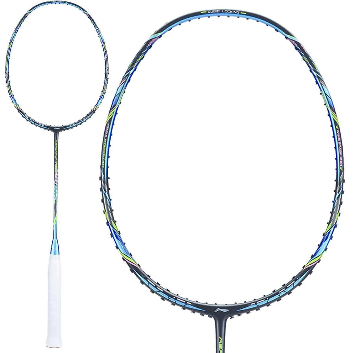 Li-Ning Aeronaut 7000 Boost Badminton Racket - Black Blue