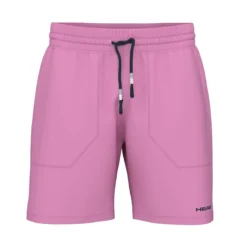 HEAD Performance Mens Play Badminton Shorts - Cyan Pink
