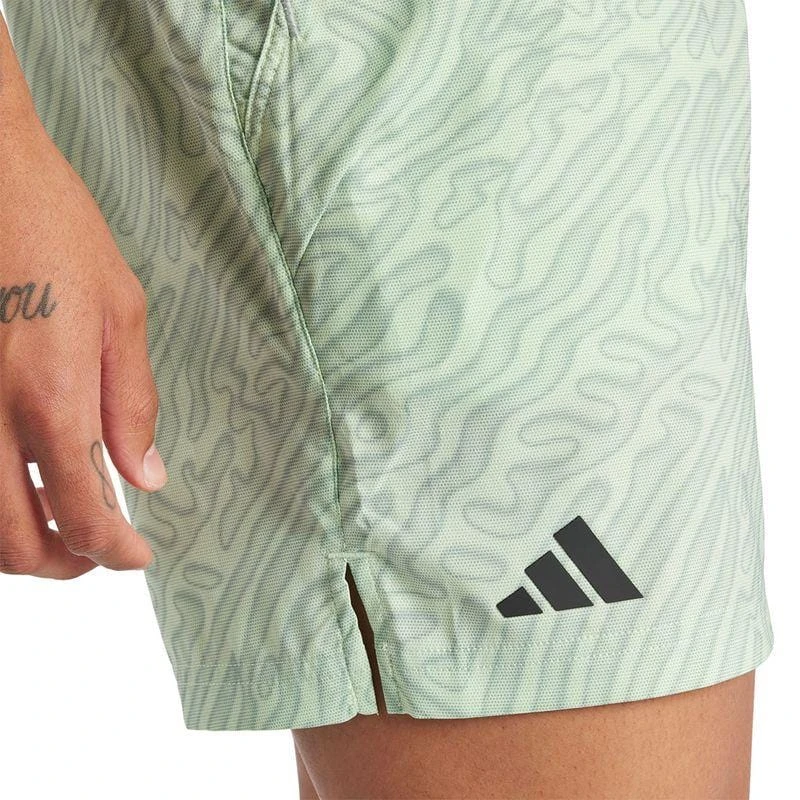 ADIDAS Melbourne Mens Pro 7 Inch Badminton Shorts - Green - Image 4
