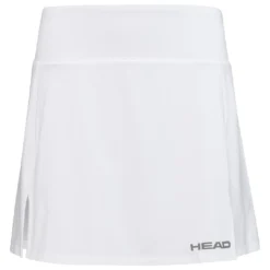 HEAD Womens Club Basic Badminton Skort Long - White