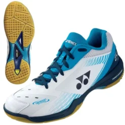 Yonex Power Cushion 65Z3 Mens Badminton Shoes - White / Ocean Blue