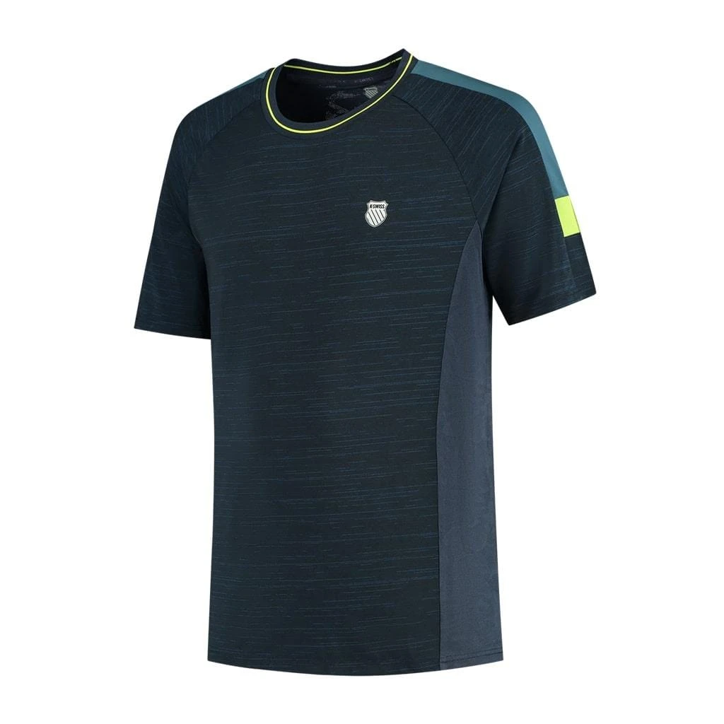 K-Swiss Hypercourt Melange 2 Mens Badminton T-Shirt - Peacoat