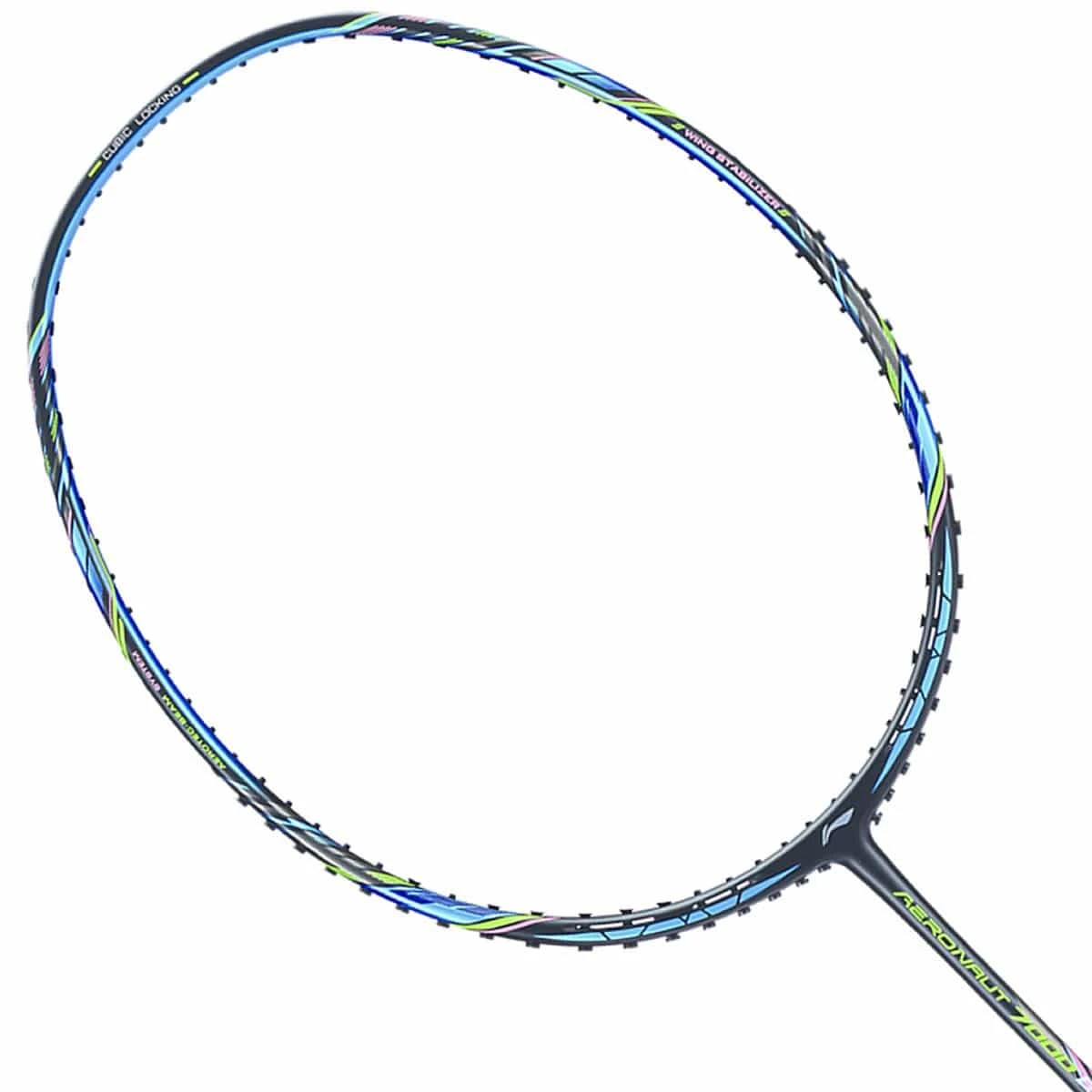 Li-Ning Aeronaut 7000 Boost Badminton Racket - Black Blue - Image 2