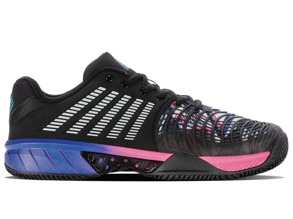 K-Swiss Express Light 3 HB Mens Badminton Shoes - Black / Blue / Pink - Image 2