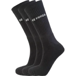 FZ Forza Classic Long Badminton Socks - 3 Pack - Black