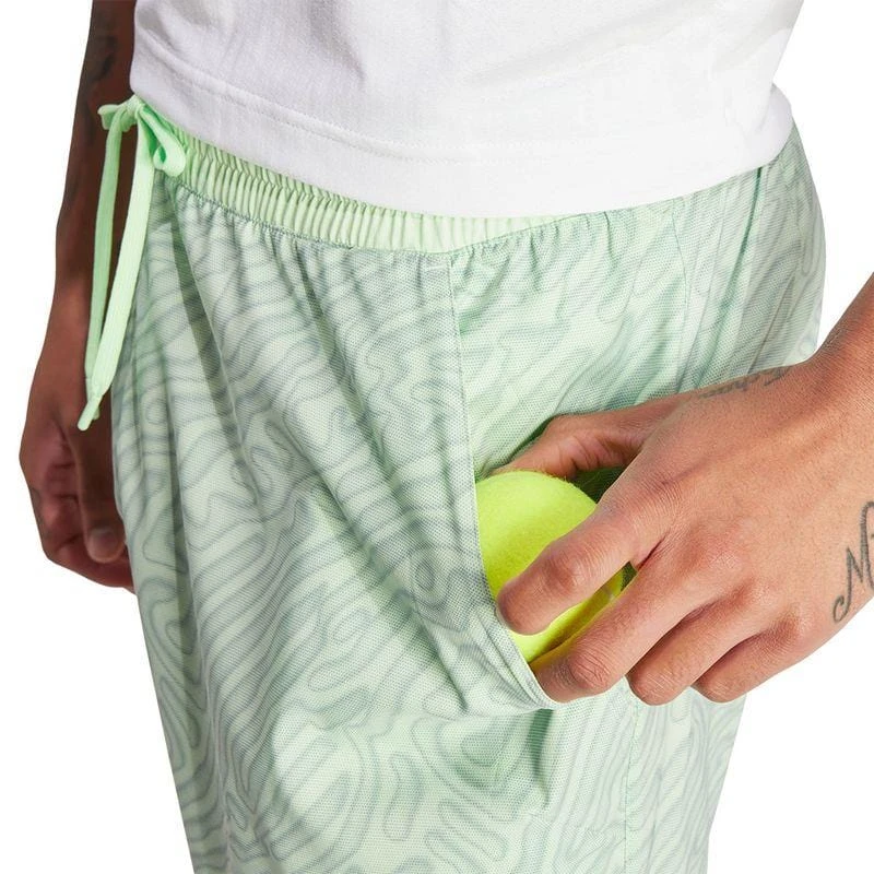 ADIDAS Melbourne Mens Pro 7 Inch Badminton Shorts - Green - Image 5