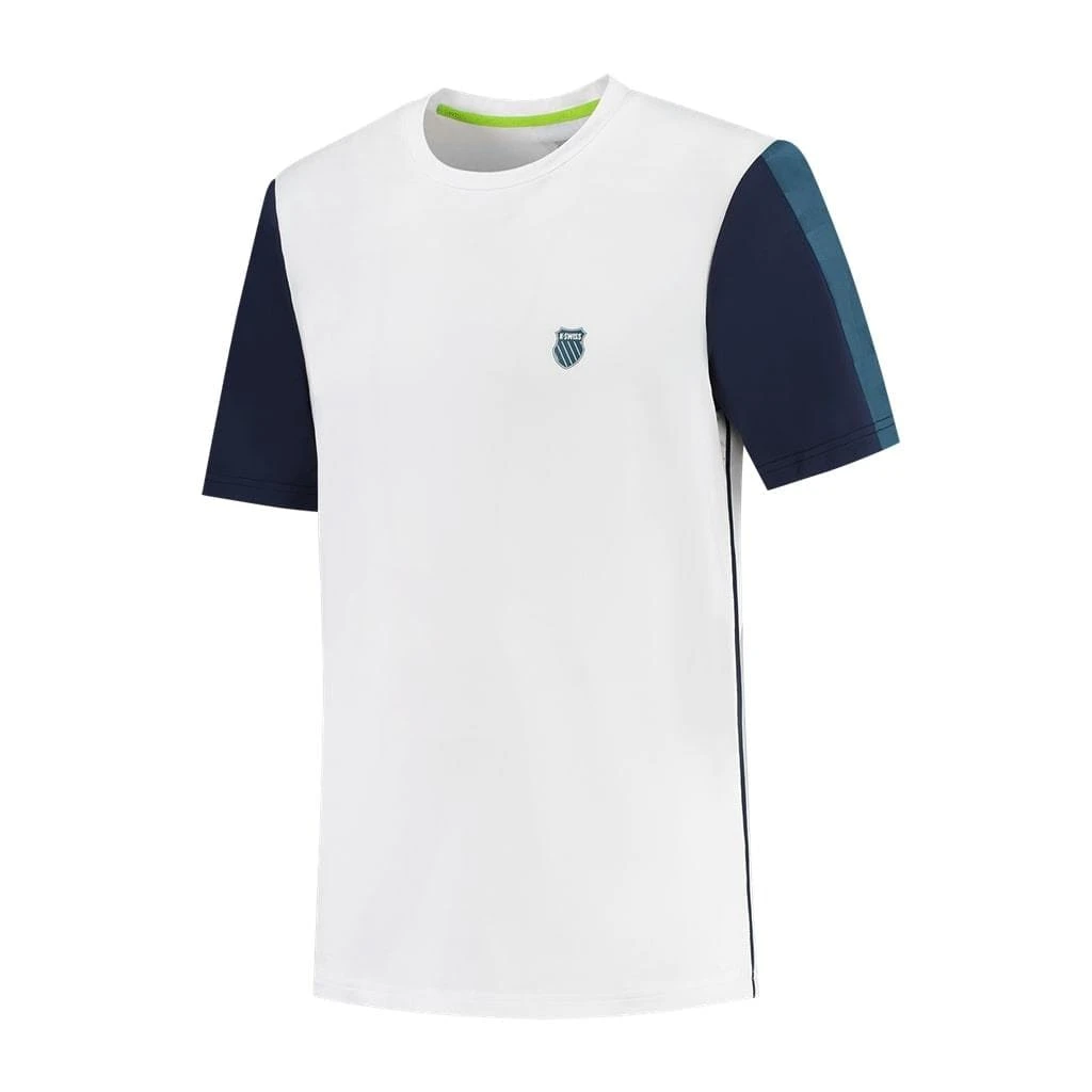 K-Swiss Hypercourt Crew Tee 3 Mens Badminton T-Shirt - White