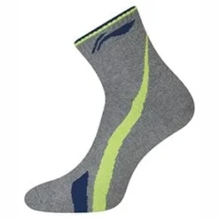 Li-Ning Stripe Sports Socks - Grey / Green